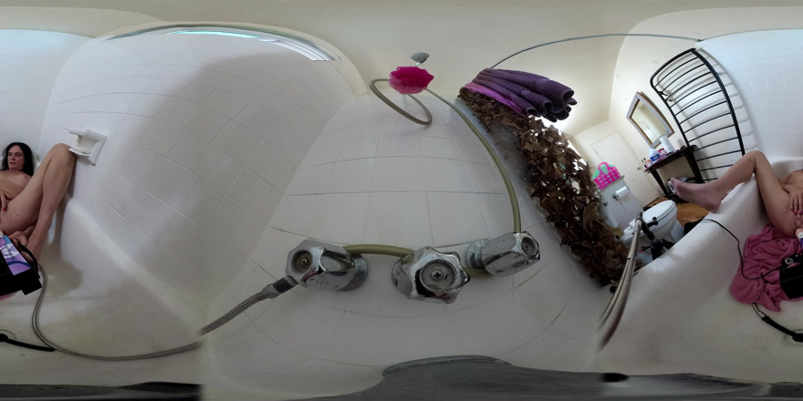 Lizzy Yum VR: Liz Young VR 2025 Dilate Bathing Sex Toy 9 I'm Right Behind...