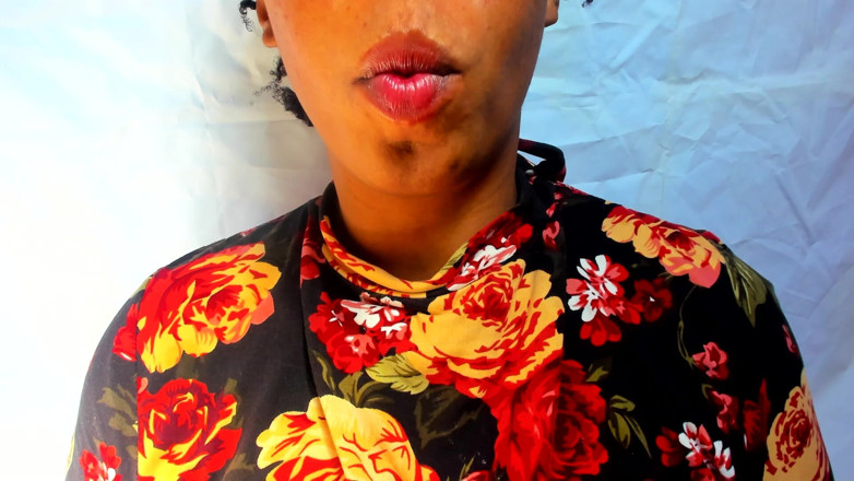 AnalEbony: Fetish bibir, undur untuk memancut mani!