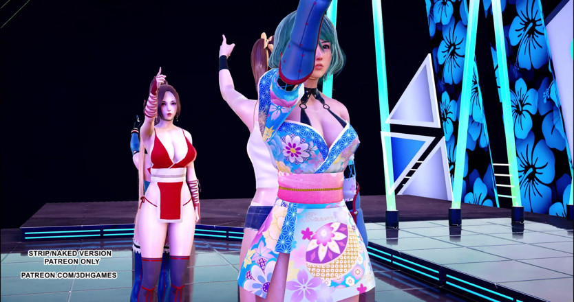 3D-Hentai Games: लाललाल हॉट डांस doa mai shiranui marie Rose Misaki tamaki