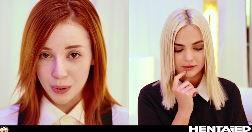 Hentaied: Skutečný život hentai - Ahegao slintající dívky masturbují, jsou bukkakované a vystříkané...