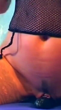 Sultry Brunette Babe Dildo Pounds Ass While Licking Heels