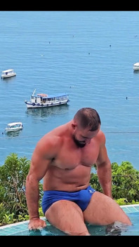 Swim Trunks Full of Dick