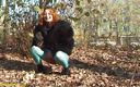 Crazy pee girls: Venkovní čůrání v lese