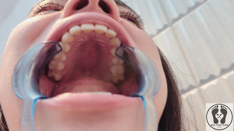 All You Can Fetish: 4K dentální hygienistka rutinní ústa fetiš detailní nahá