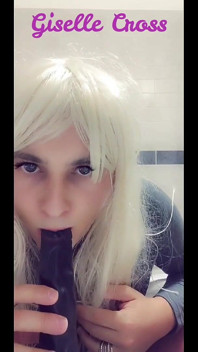 BBC Dildo Deepthroat Training