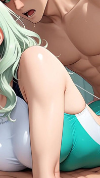 Charming College Boy and Soft Girl with Long Saliva Strings
