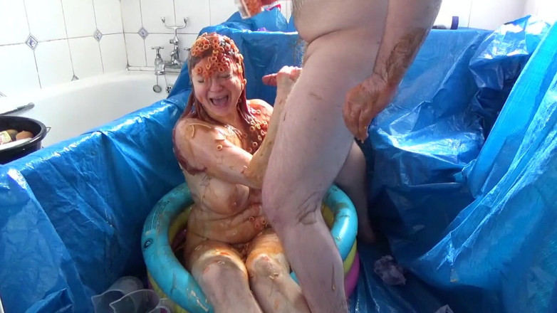 Gunked up girls: Angels Savoury initiation
