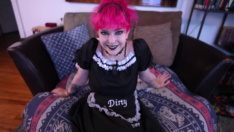 lilredvelvettt: Người giúp việc Goth Femdom sụt cu