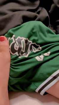 German Amateur Teen Couple, Footjob