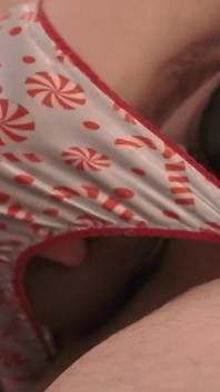 Peppermint Candy Thong Play Jerk & Cum