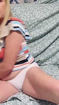 One Horny MILF and Her Pussy Juiced Panties