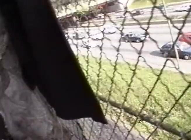 Hard Lesbians: Slutty lesbian teens kissing outdoors before double dildoing in car