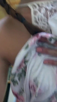 Naughty babysitter caught red-handed