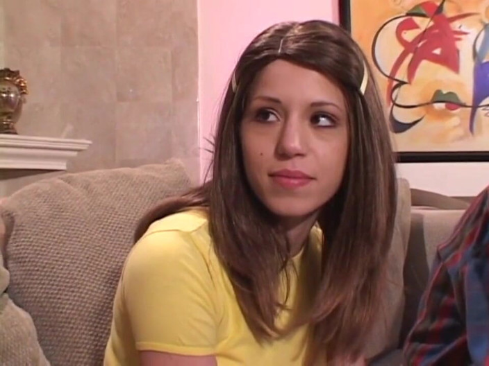 Vintage X: Nasty teen loves double penetration!
