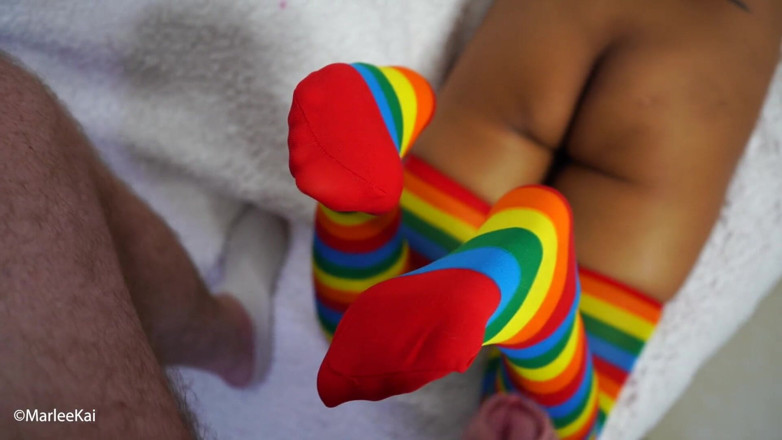 Marlee Kai: Fetiche de meia tailandesa | porra nos pés