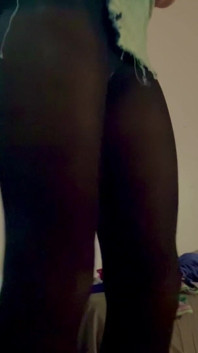 Sexy Pantyhose Stupid Slut Posing and Being a Little Teasing Whore