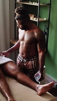 Camera Image of Bear on Massage.