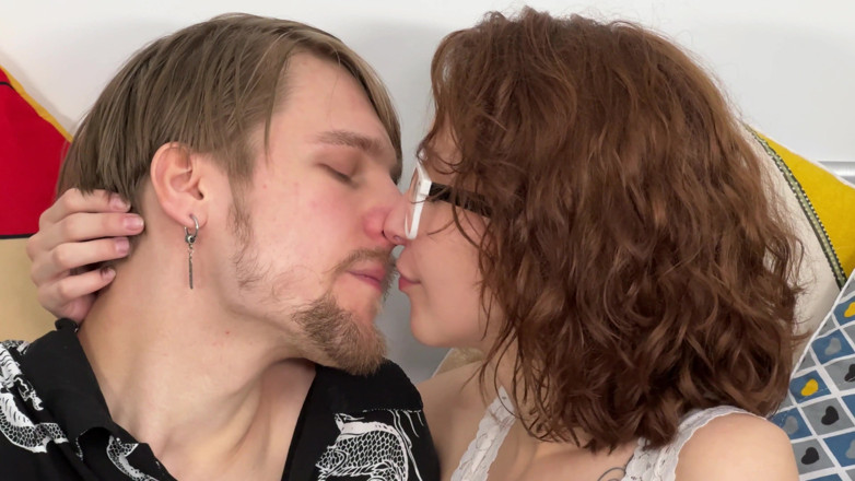 Dirty fantasy: Small Teen with Glasses Fucked by Her Stepbrother