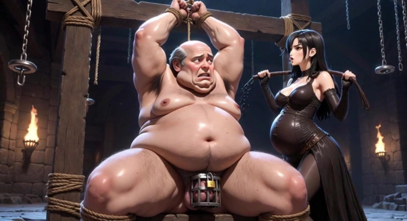 Anime Hentai: Niewolnik czystości zostaje mocno bity - totalna dominacja i cierpienie