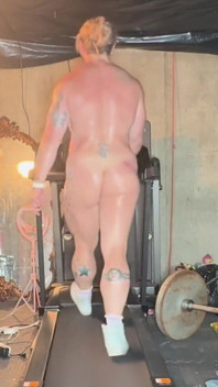Naked Treadmill Workout