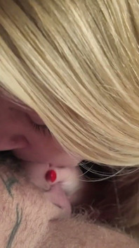 Blond MILF Sucking Cock
