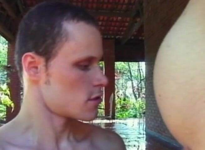 Bareback TV: Brazilian twinks pounding outside