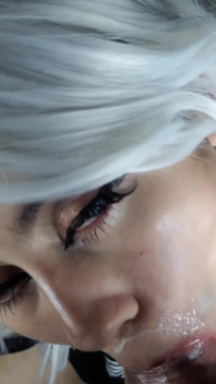 Submissive Babe Loves Getting All the Cum Out and Swallowing It All Down - Cumshot