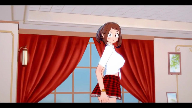 HentaiTubes: Hentai akademia pahlawan saya - Uraraka handjob dan dikongkek - anime manga...