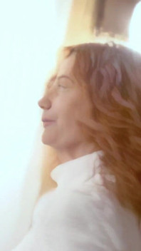 Ann-lorca: Horny MILF Redhead Ann Lorca Doing a Hot Striptease in the Stairs
