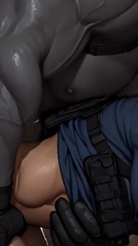 NSFW Gay Animation - Leon S. Kennedy in Big Trouble Gets Fucked and Dominated by Mr. X's Huge Thick Cock - Resident Evil Hardcor