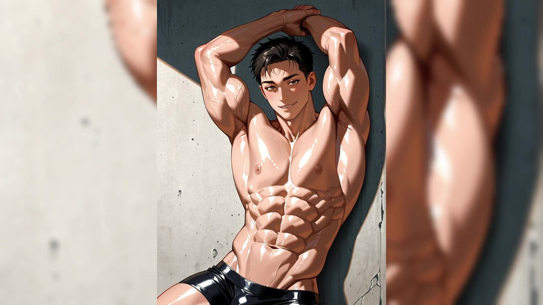 Erotic Man: Ai Porn Hunks Posing