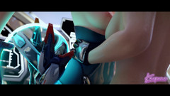 Kaepora NSFW: Missione a Parigi - Juno succhia il grosso cazzo di Brigitte...