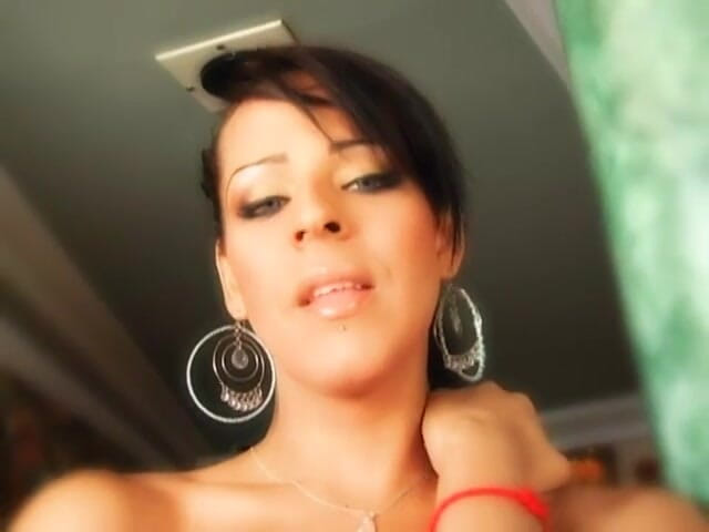 Shemales Tales: Hot brunette ladyboy moans with pleasure while getting her ass...