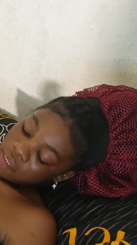 Home Alone African Black Lesbian Teens Enjoy Fucking Step Brother in FFM Threesome