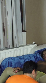 Ebony Barbie Colored Pantyhose Pussy Licking