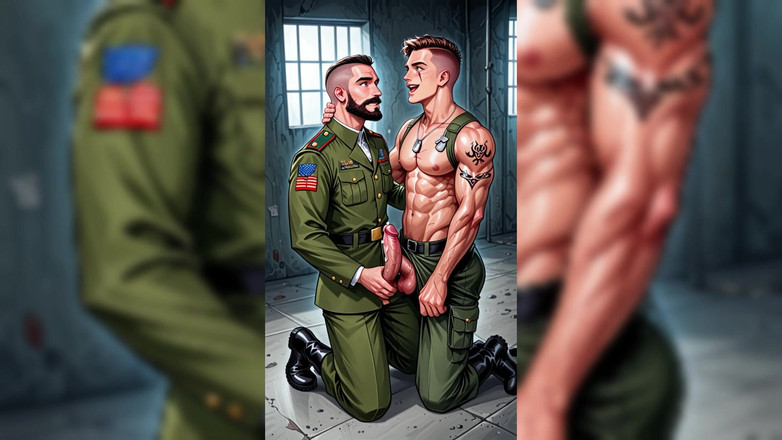 Erotic Man: Ai Big Military and Army Gays Mix