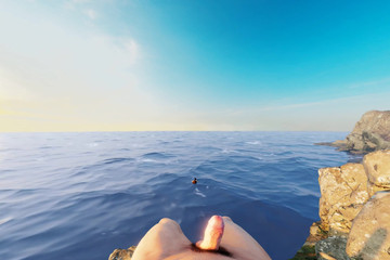 VReal_18K: Lara Croft tráví svou krásnou britskou přízvuk venku v břehu...