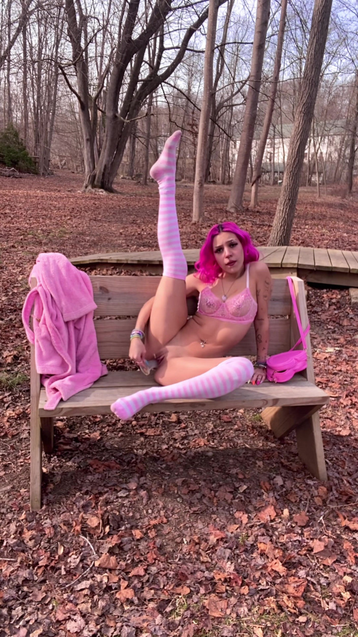 Nali Marie: Fairy Woods Slutty Nymph Sucks Dildo and Masturbates in the...