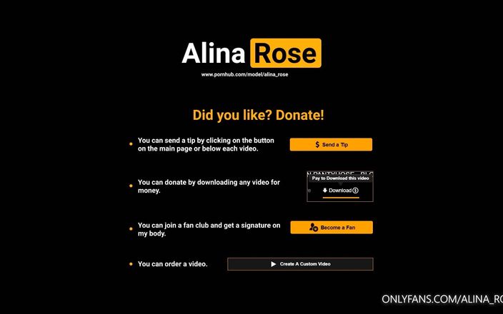 Alina Rose: 大奶子少女口交和手淫
