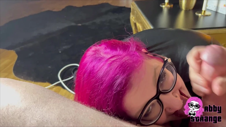 Abby Strange: German BBW Abby Strange: Ass Shaking, Ball Licking and Cum...