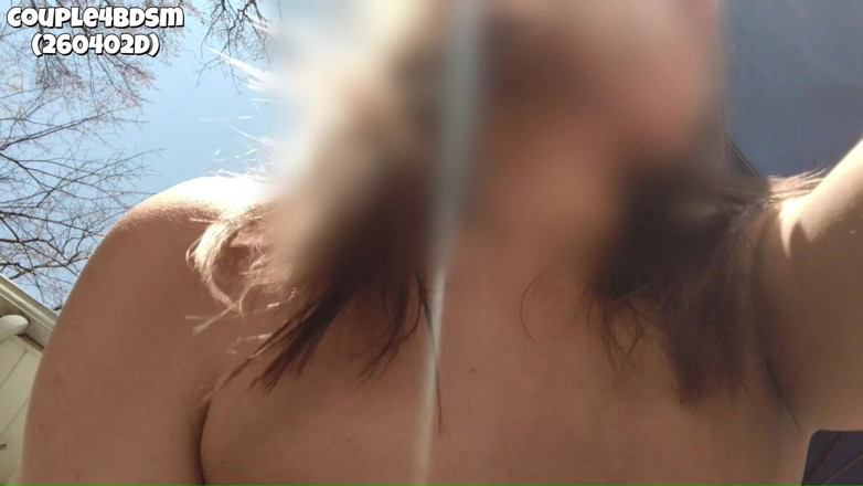 Couple4bdsm: Quente milf ao ar livre foda de quatro (260422D)