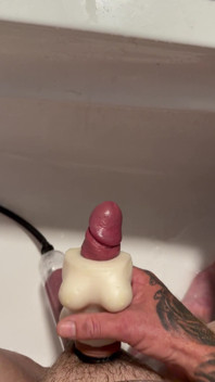 Fucking Sleeve with Huge Cumshot Ending.