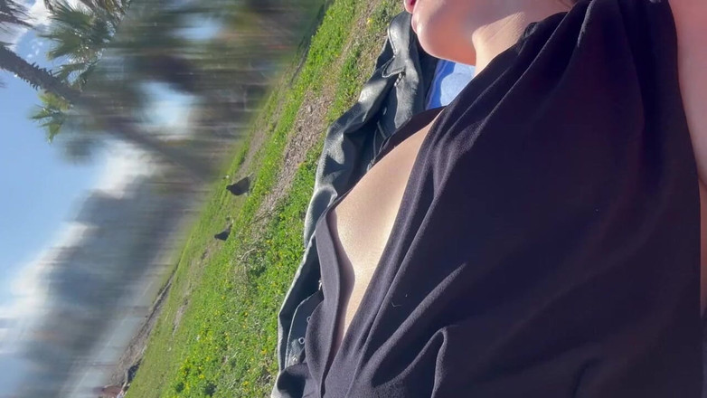 SweetJaneOfficial: Offentlig nakenhetssamling - Pizza leverans, toplös strand, retande vän