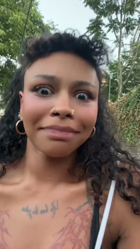 Young Slut Latina Flashing Tits Outside
