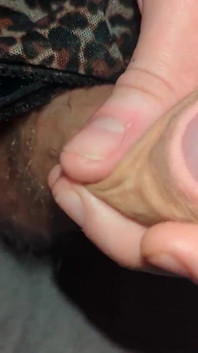 Closeup Hole Leaking and Swallowing Cum Dressed in Lingerie Stocking Filling Cup and Swallowing Own Sperm Wanking Uncut