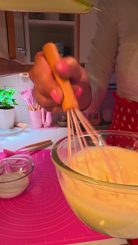 In der Küche, Pfannkuchen.