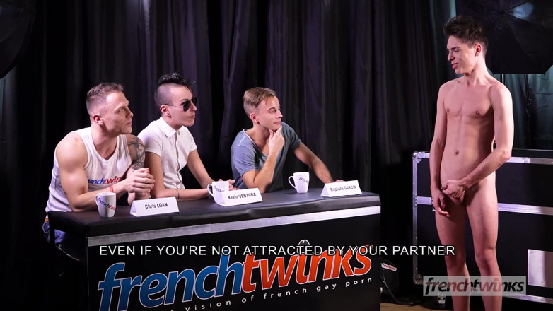 French twinks: Audiția lui William Lefort cu matahală Chris Loan