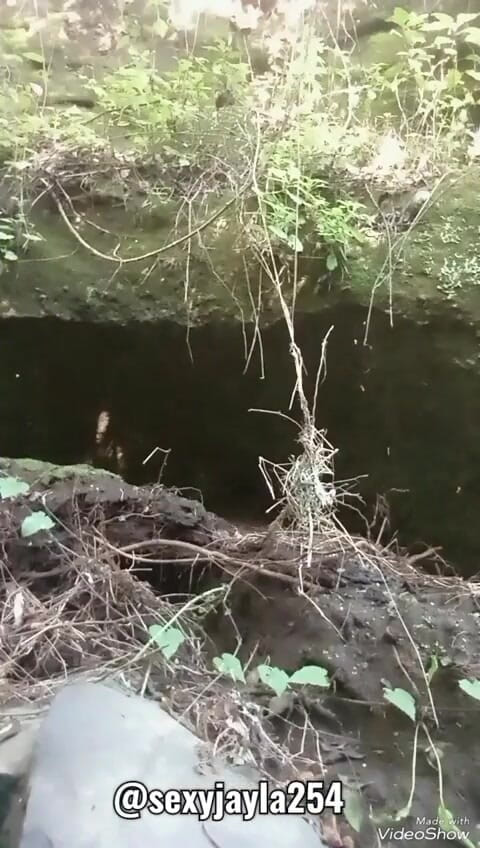 Sexyjayla254: Nadržený chlap Sám v lese si prstí svůj zadek