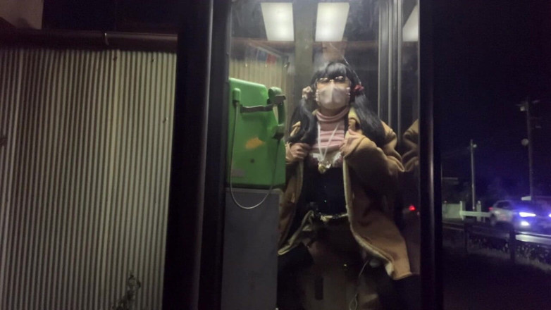 megu2002: 夜间电话亭和自动售货机的自学No39暴露