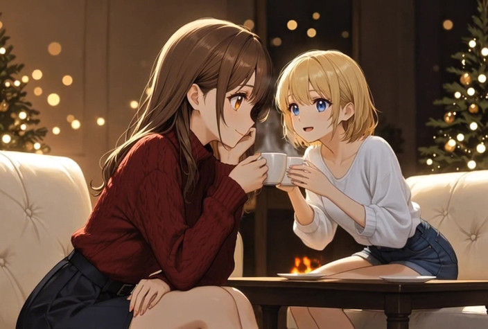 Stories&Anime: 크리스마스 이브 비밀 - Ai Anime